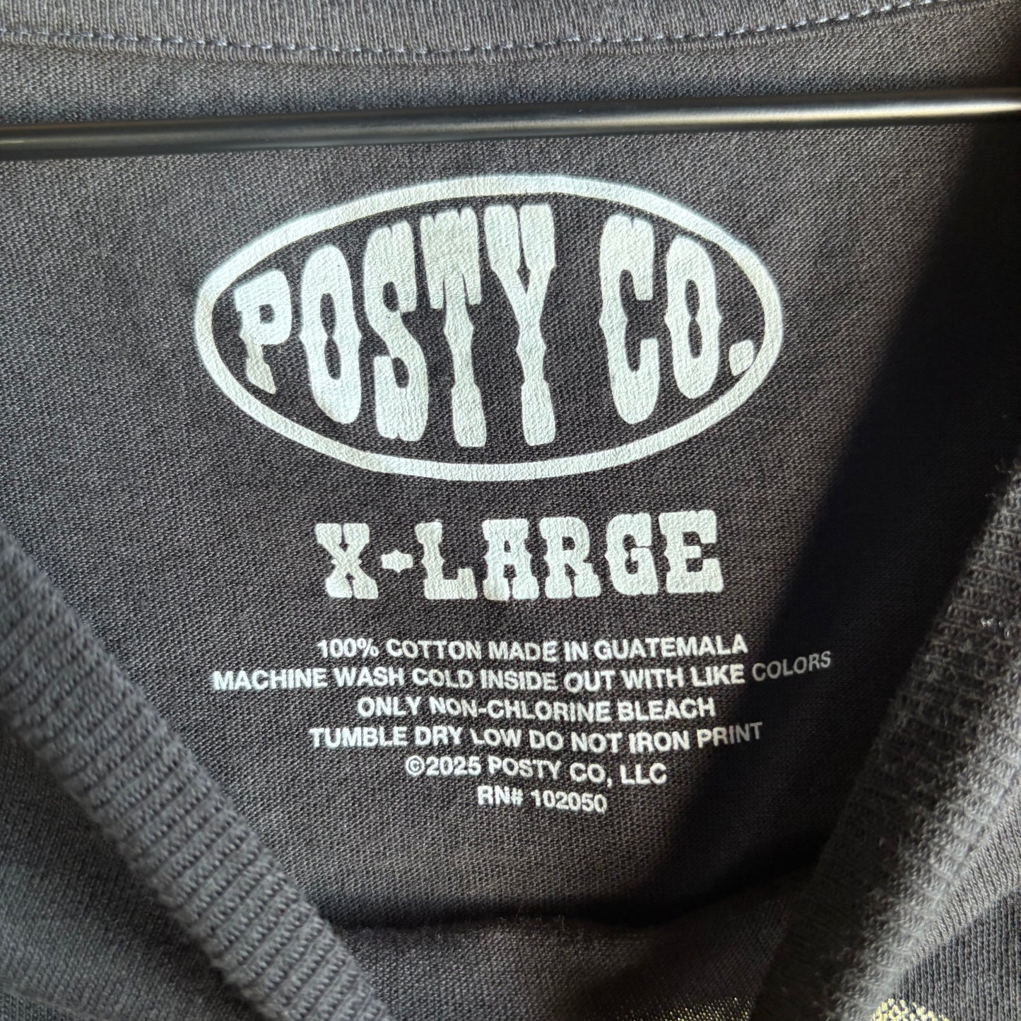 Playera Posty Co. Hombre L Negra  Post Malone