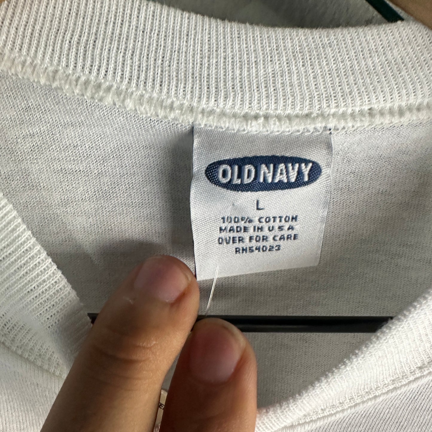 Camisa Vintage Old Navy De hombre Talla L Color Blanco Deadstock Chicago Boxy