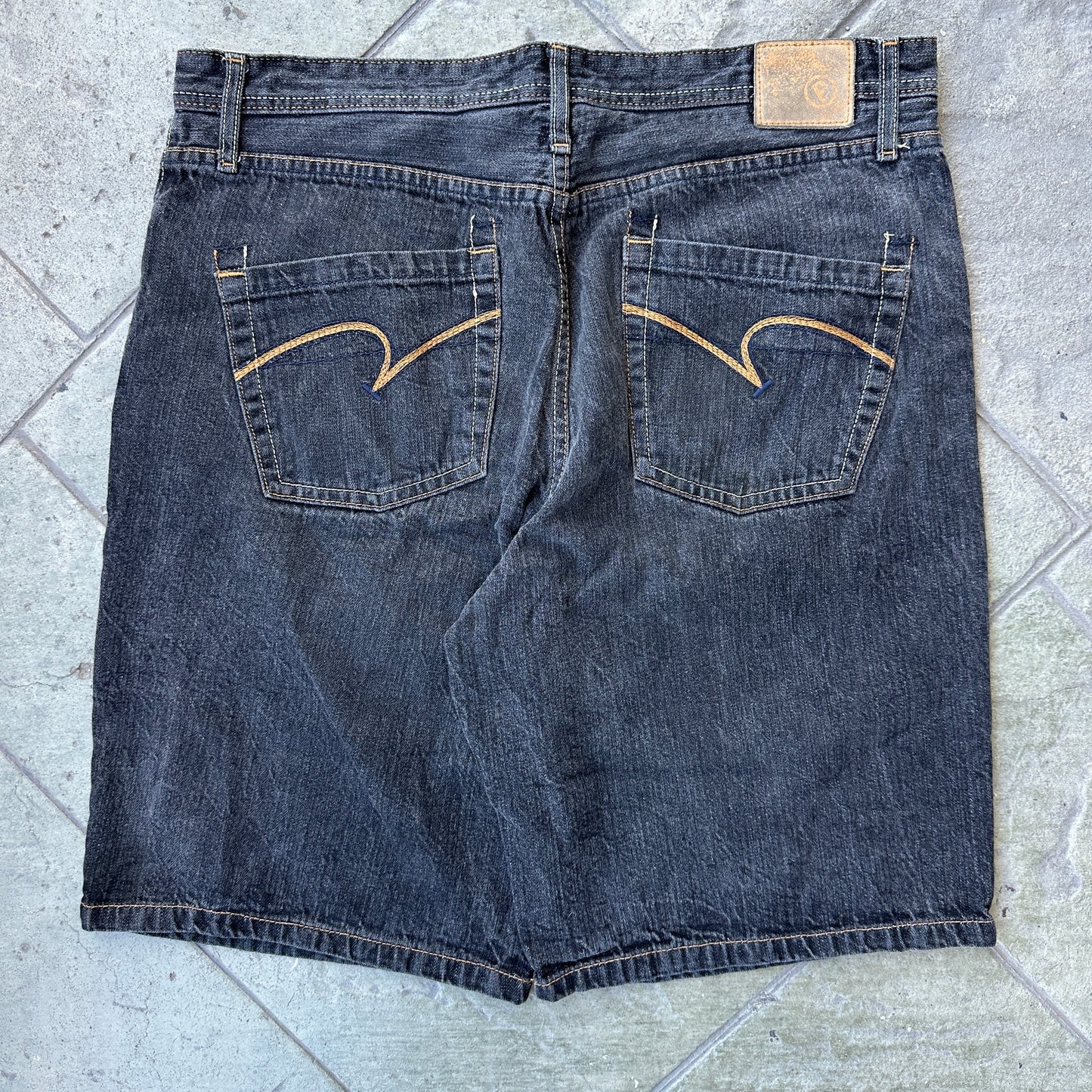 Shorts o Jorts Vintage Paco Jeans De Hombre Talla 36 Color Negro Desvanecido Y2K