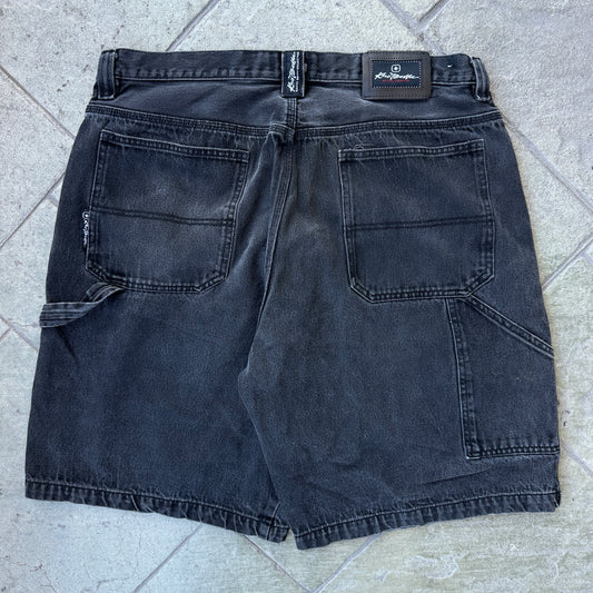 Short o Jort Vintage Kno Beta De Hombre Talla 40 Color Negro Desvanecido Y2K Corte Bagy Carpintero