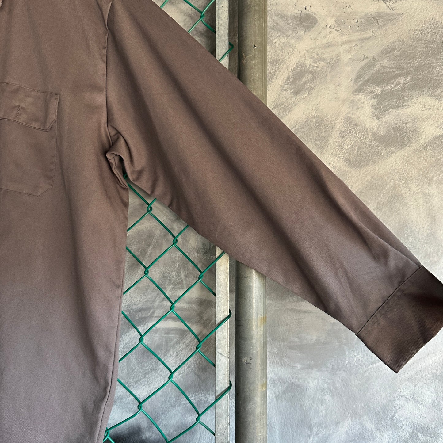 Camisa De Botones Dickies De Hombre Talla XL Color Gris Manga Larga Mecanico Workwear Lisa