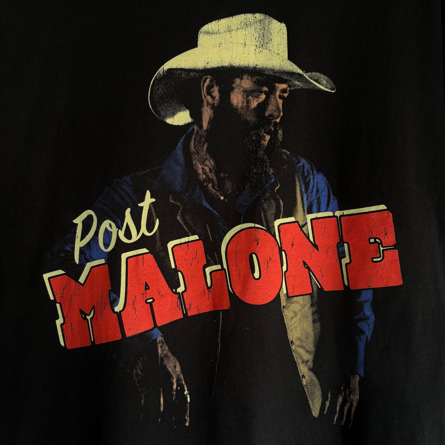 Playera Posty Co. Hombre L Negra  Post Malone