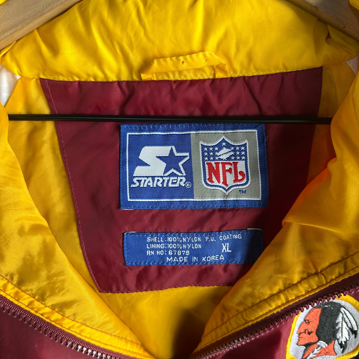 Chamarra Vintage Starter Redskins De Hombre Talla Xl Color Rojo Red Skins de Washington