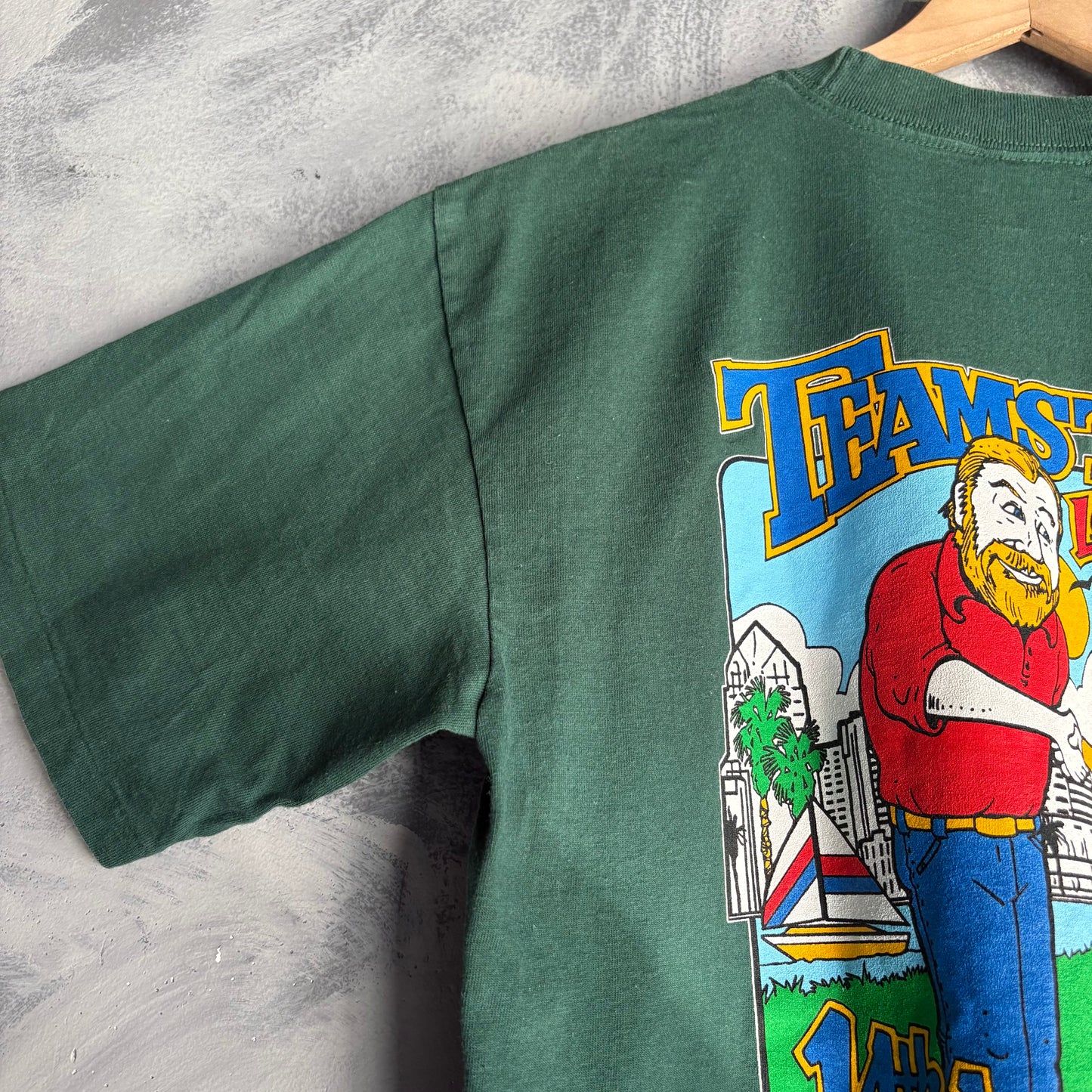 Playera Nemesis Para Hombre Talla M Color Verde Superweight Teamsters Bye Bye Jack