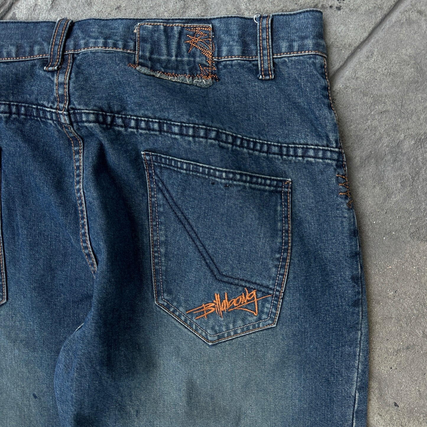 Pantalon Vintage Billabong De Hombre Talla 36x33 Color Azul Desvanecido Baggy Y2K