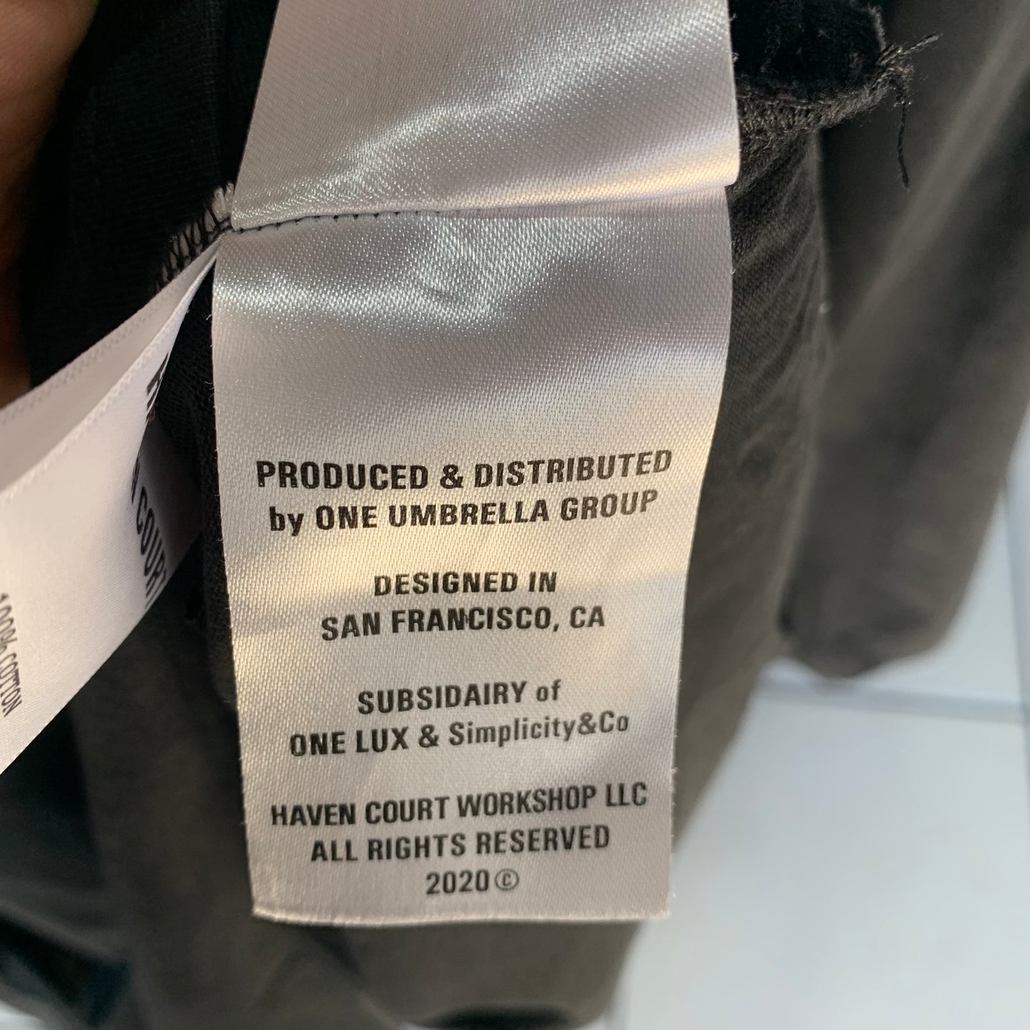 Playera Haven Court Para Hombre Talla XL Color Negro HID'N