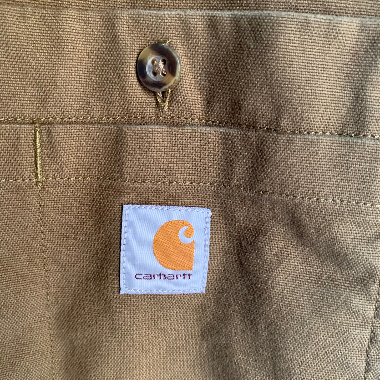 Camisa De Botones Carhartt Para Hombre Talla 2XL Color Cafe