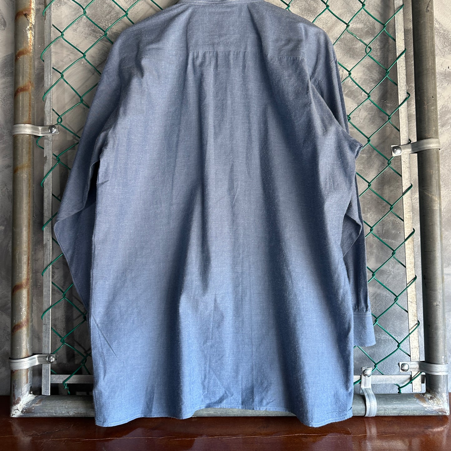 Camisa De Botones Dickies De Hombre Talla L Color Azul Mezclilla Manga Larga Mecanico Workwear Lisa