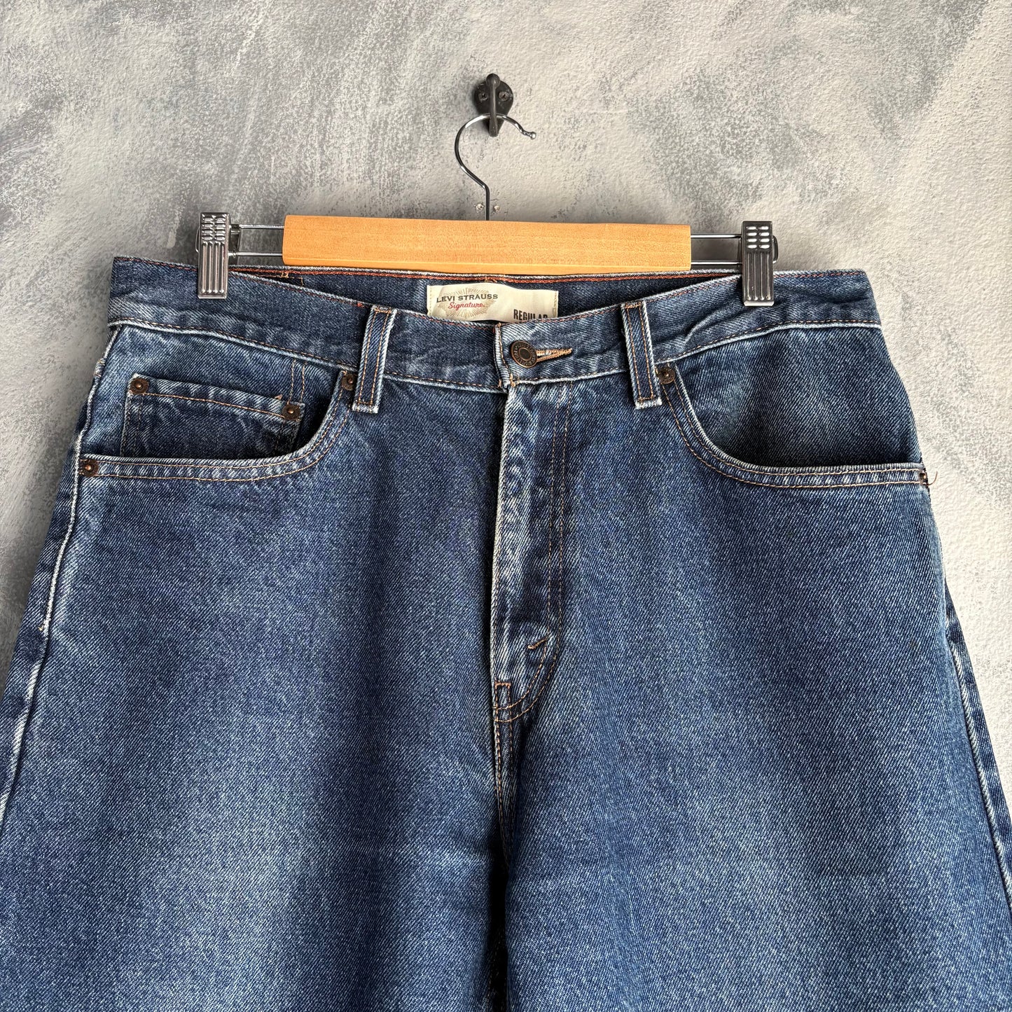 Pantalón Levi’s Strauss Para Hombre Talla 33x30 Azul de Mezclilla Corte Regular