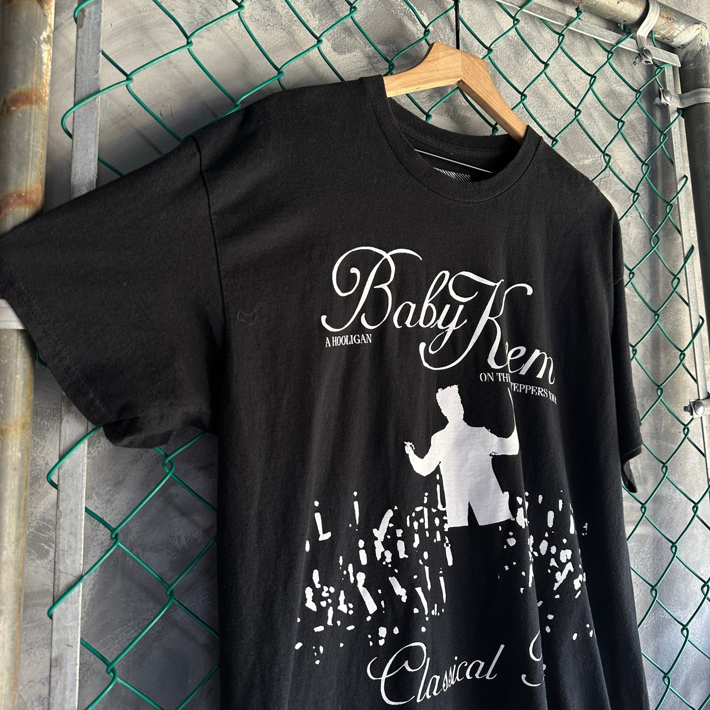 Camisa Baby Keem De Hombre Talla L Color Negro Rap tee Original Big Stepers Tour