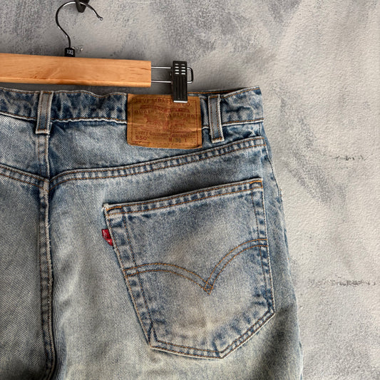 Pantalón Levi’s Para Hombre Talla 36x30 Mezclilla Color Azul Deslavado 550 Relaxed Fit