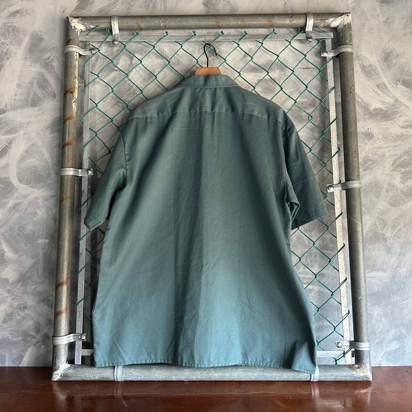 Camisa De Botones Dickies De Hombre Talla XL Color Verde Nueva Manga Corta Mecanico Workwear Lisa
