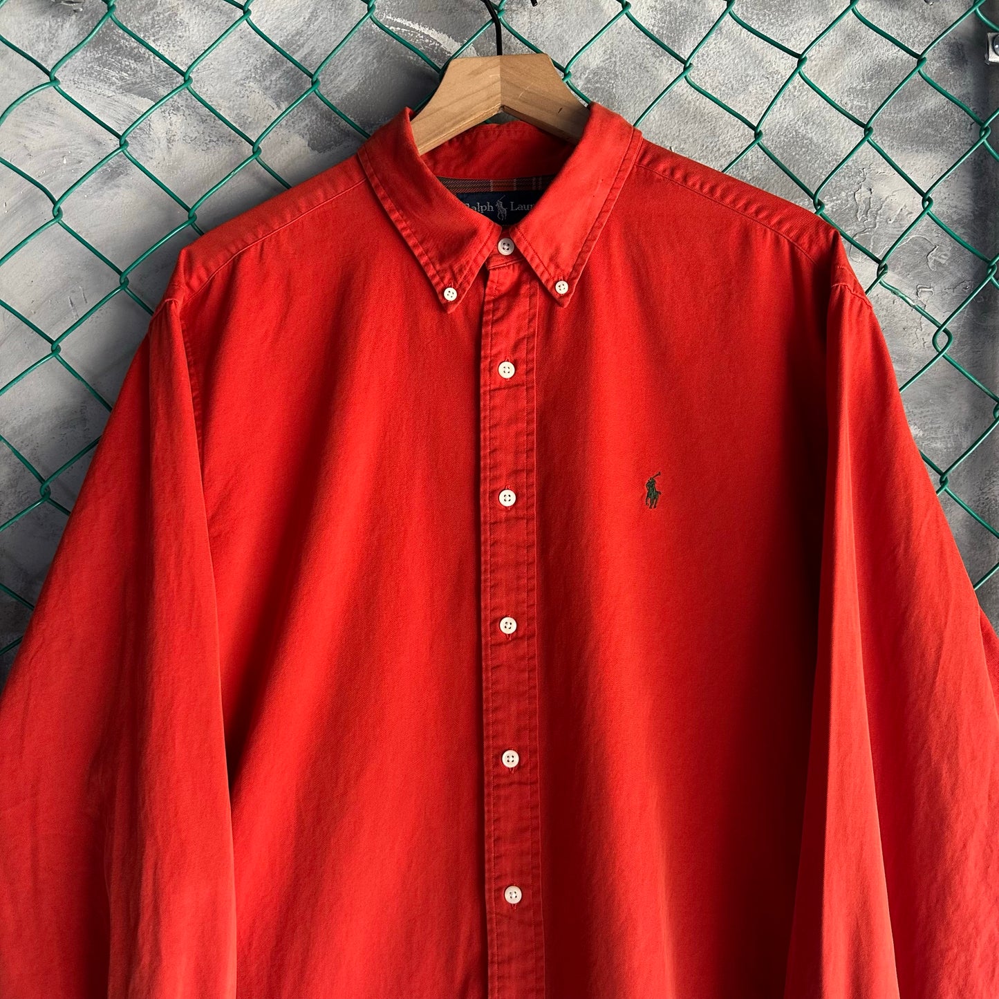 Camisa Polo Ralph Lauren De Hombre Talla XL Color Rojo De Tela Gruesa