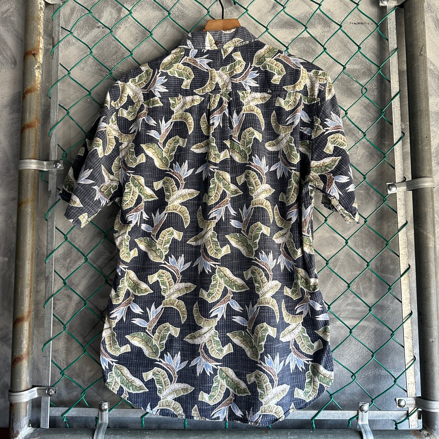 Camisa De Botones Hawaiana Reyn Spooner De Hombre Talla L Color Azul  Floral Ave Del Paraíso