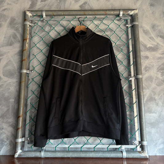 Suéter con zíper Vintage Nike Hombre XXL Negro
