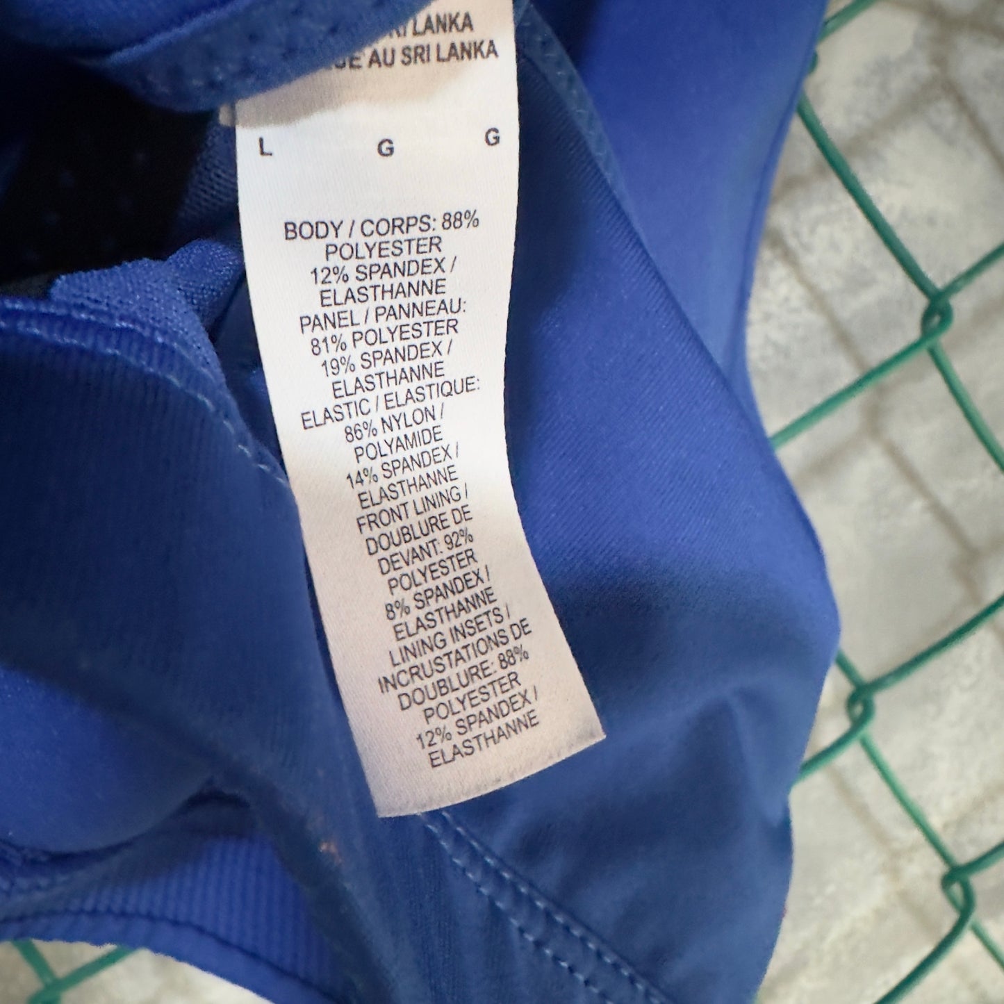 Bra O Top Deportivo Nike De Mujer Talla L Color Azul Gimansio Pilates Yoga