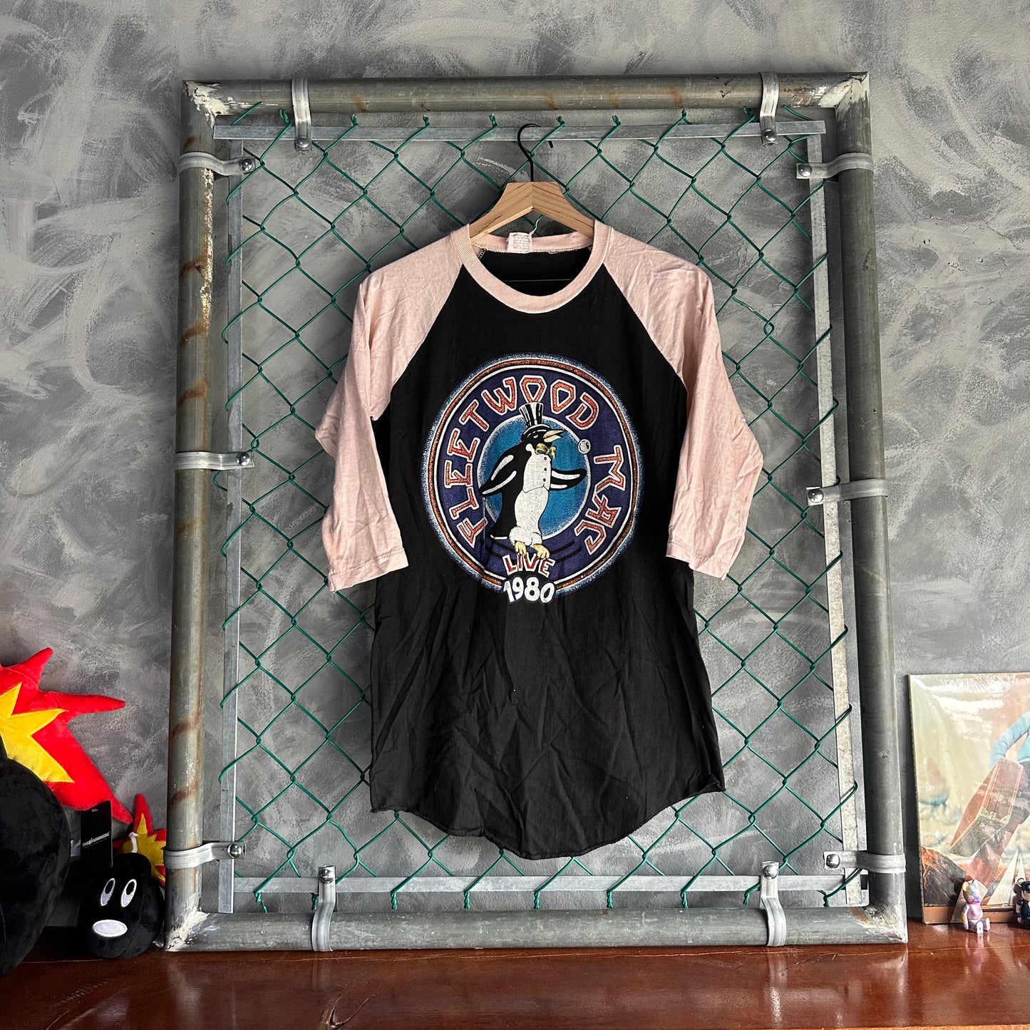 Camisa Vintage de Fleetwood Mac De Hombre Talla L Color Negra Tour 80s Rock Muy Rara