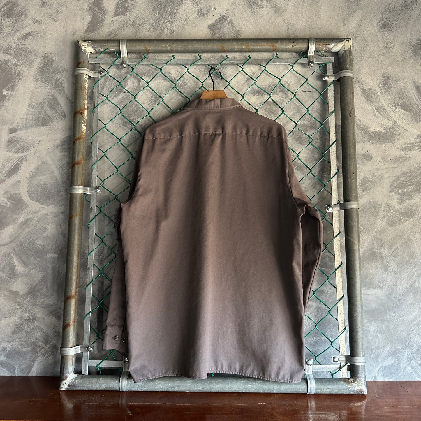 Camisa De Botones Dickies De Hombre Talla XL Color Gris Manga Larga Mecanico Workwear Lisa