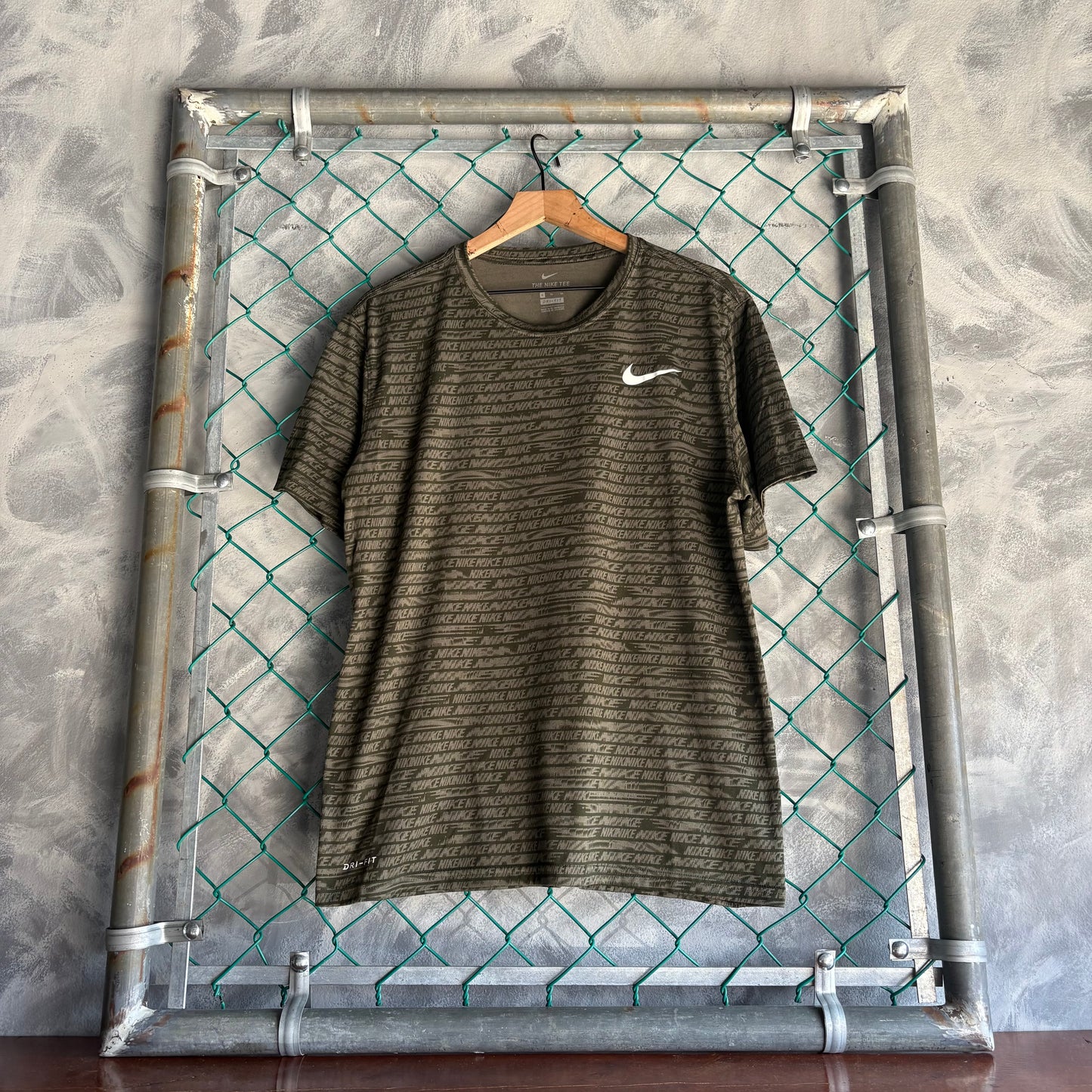 Player de Licra Nike Para Hombre Talla XL Color Verde Militar Deportiva