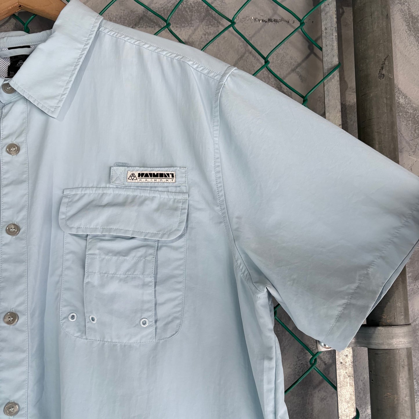 Camisa de botones Haimont Hombre XL Azul Bajo