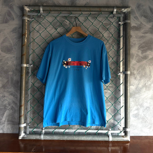 Camisa Takashi Murakami x Billie Elish Unisex Talla L Color Azul Claro Manga Corta Hype Uniqlo