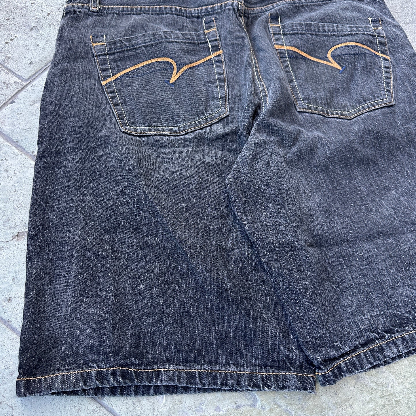 Shorts o Jorts Vintage Paco Jeans De Hombre Talla 36 Color Negro Desvanecido Y2K