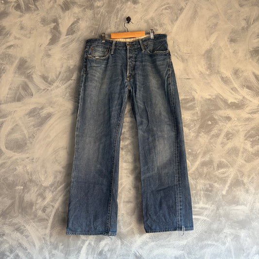 Pantalón Vintage Polo Ralph Lauren Para Hombre Talla 33x32 de Mezclilla Color Azul