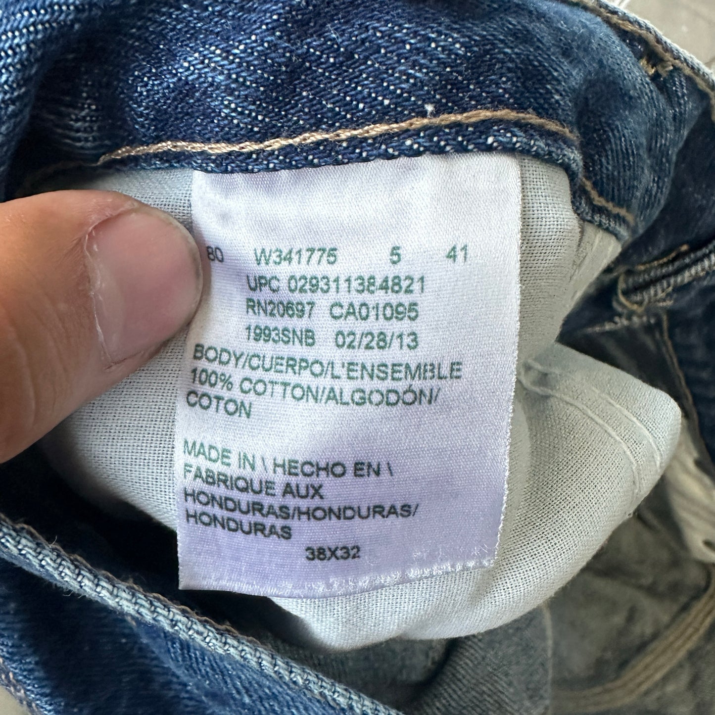 Pantalon Dickies De Hombre Talla 38x32 Color Azul Corte Relajado Estilo Carpintero Nuevo