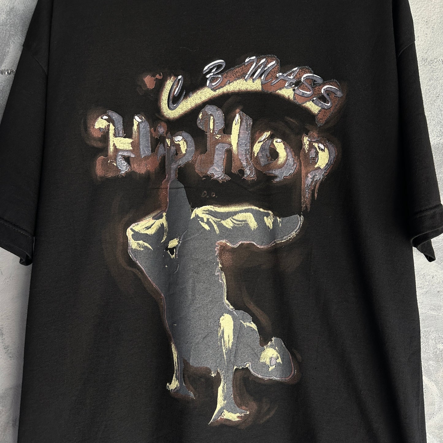 Playera Basica NBN Para Hombre Talla XL Color Negro C.B Mass Hip Hop