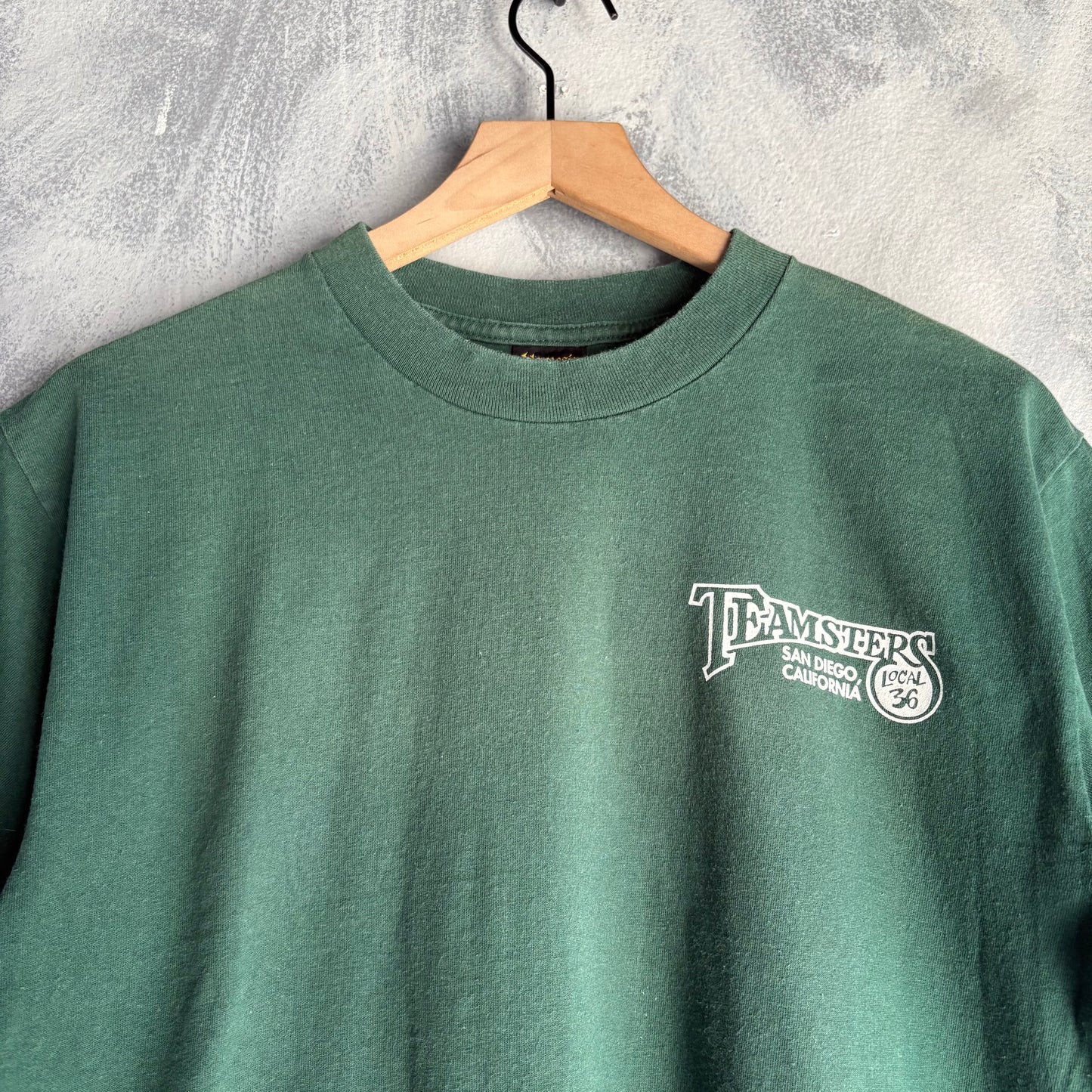 Playera Nemesis Para Hombre Talla M Color Verde Superweight Teamsters Bye Bye Jack