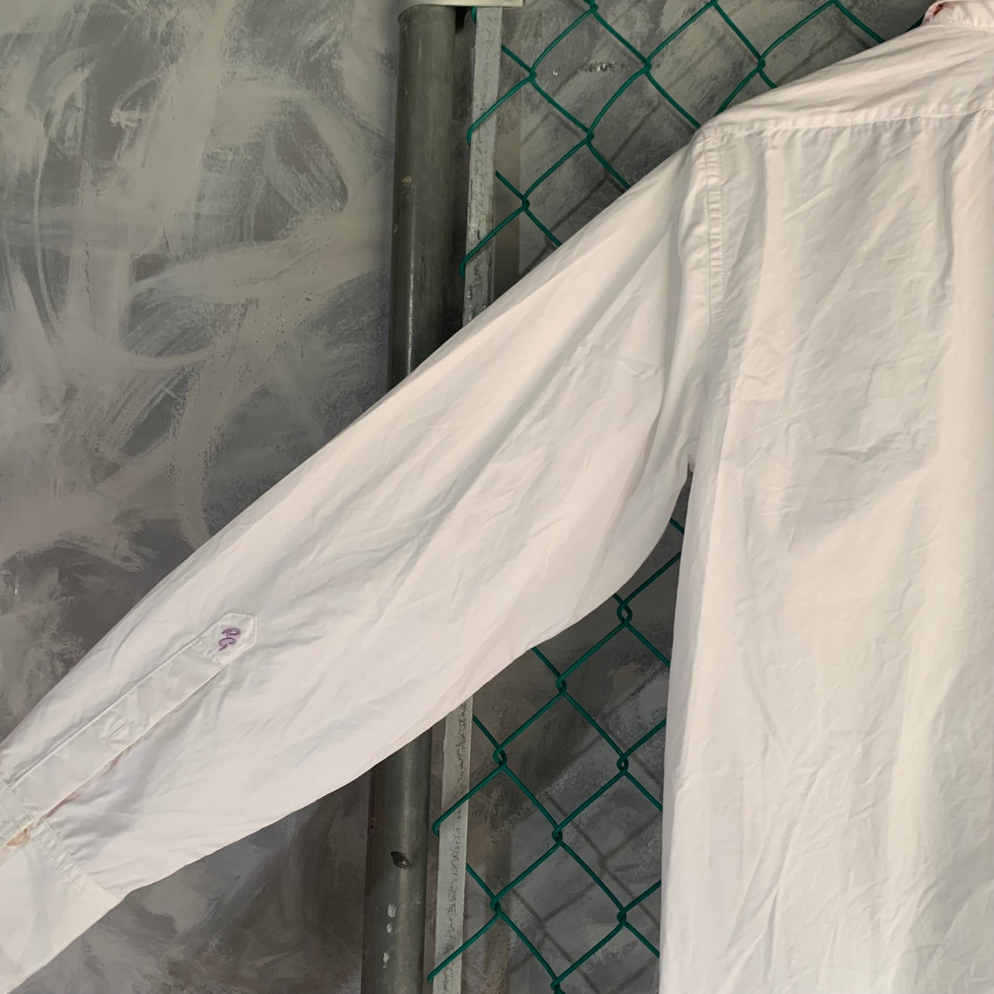 Camisa De Vestir Robert Grahem Para Hombre Talla M Color Blanco