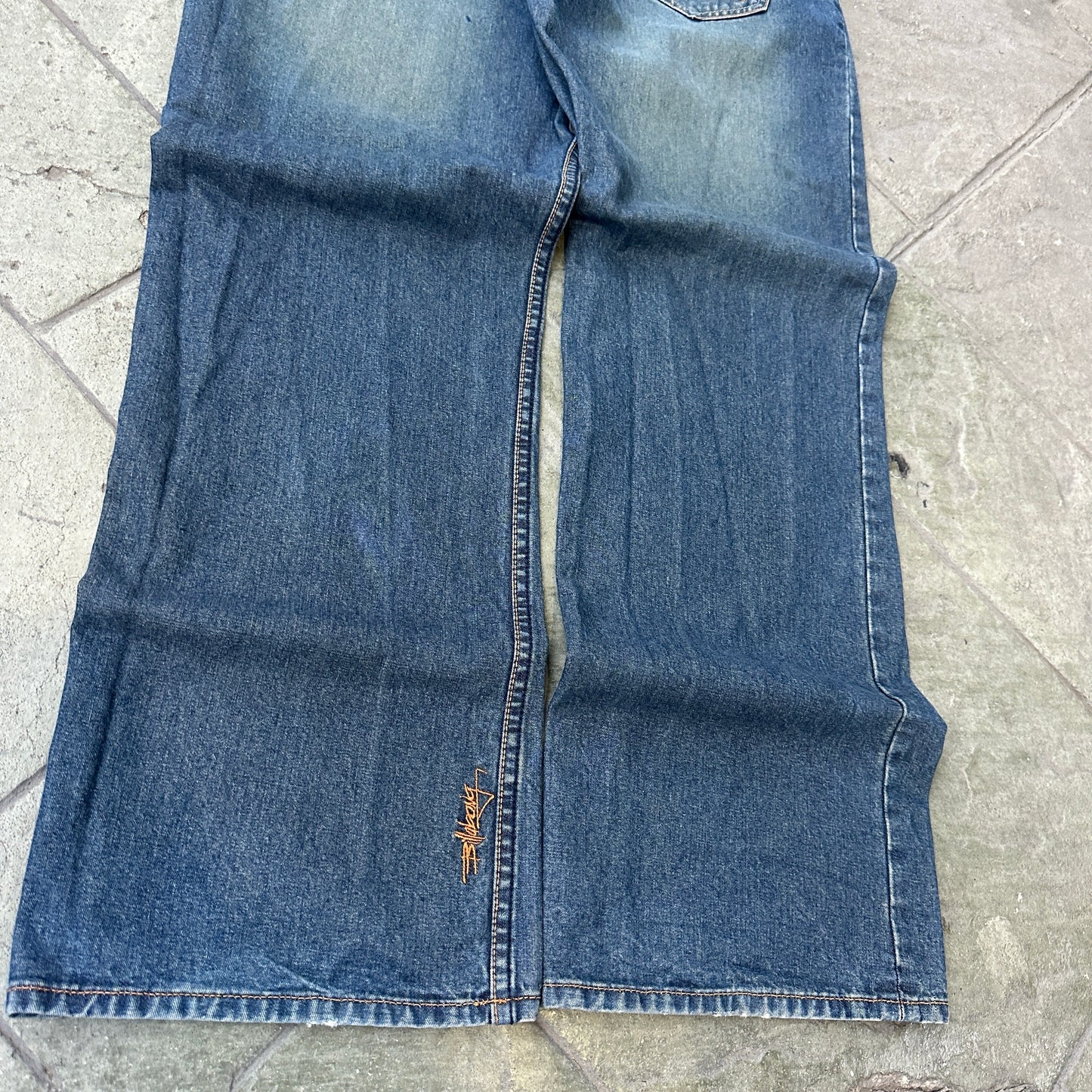 Pantalon Vintage Billabong De Hombre Talla 36x33 Color Azul Desvanecido Baggy Y2K