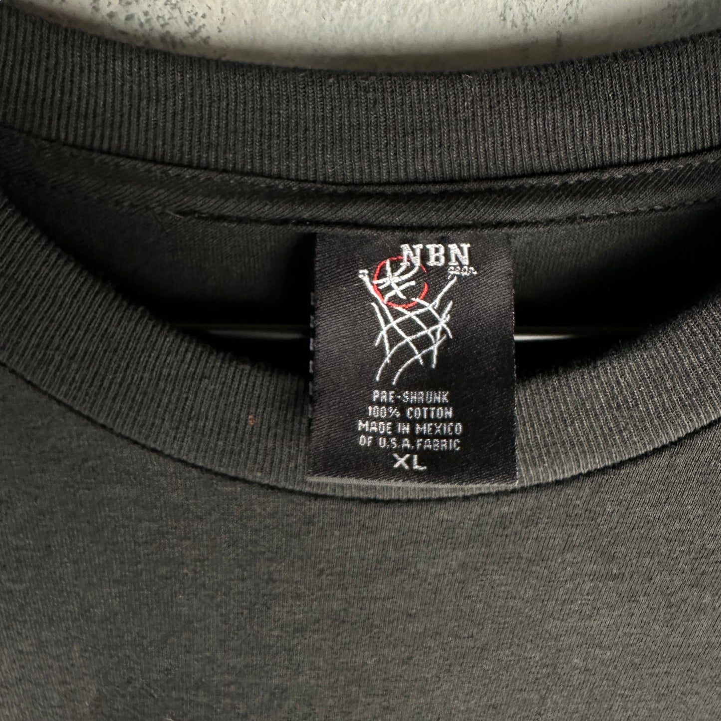 Playera Basica NBN Para Hombre Talla XL Color Negro C.B Mass Hip Hop