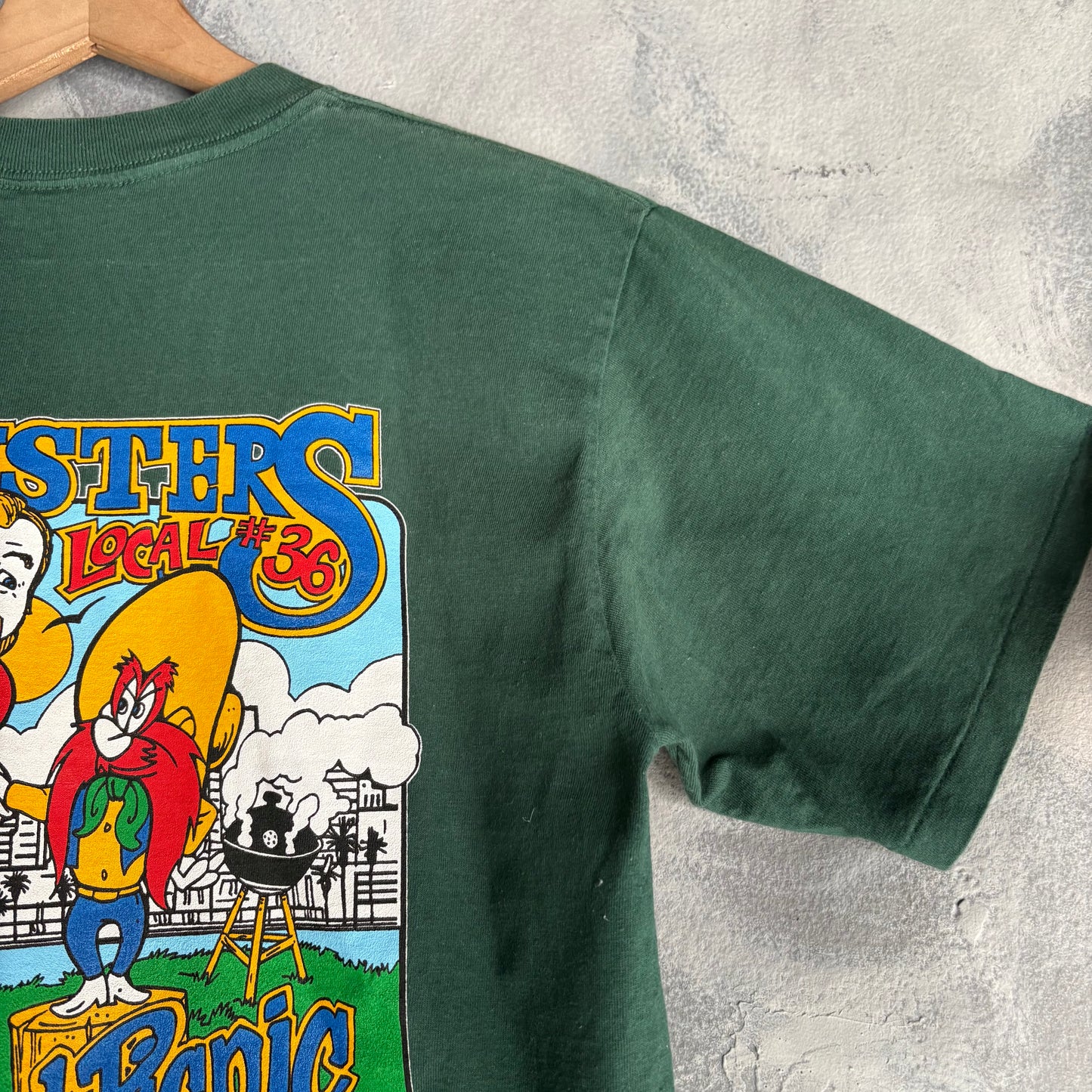 Playera Nemesis Para Hombre Talla M Color Verde Superweight Teamsters Bye Bye Jack