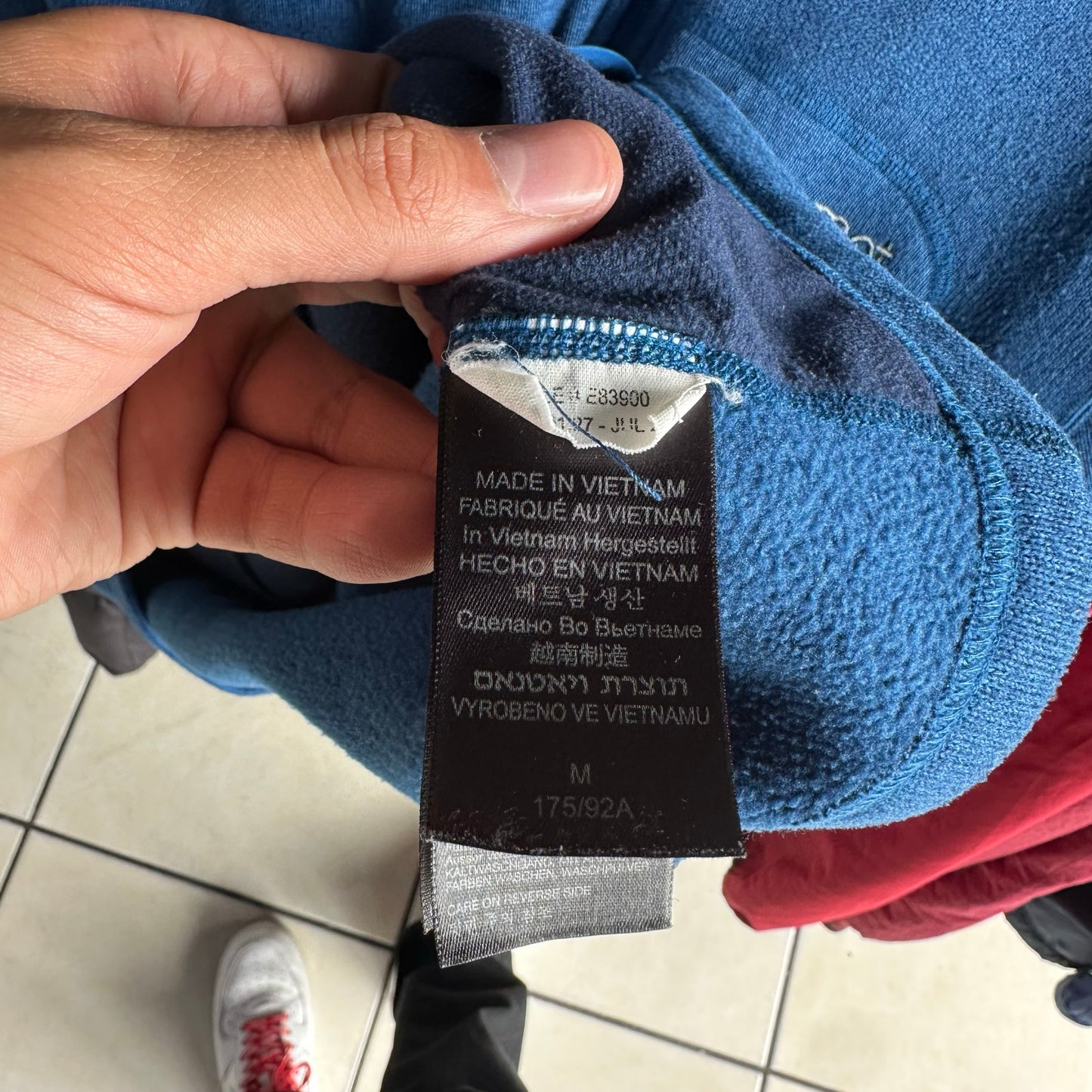 Sueter Marmot De Hombre Talla M Color Azul Polar Con Ziper Alpinismo Senderismo