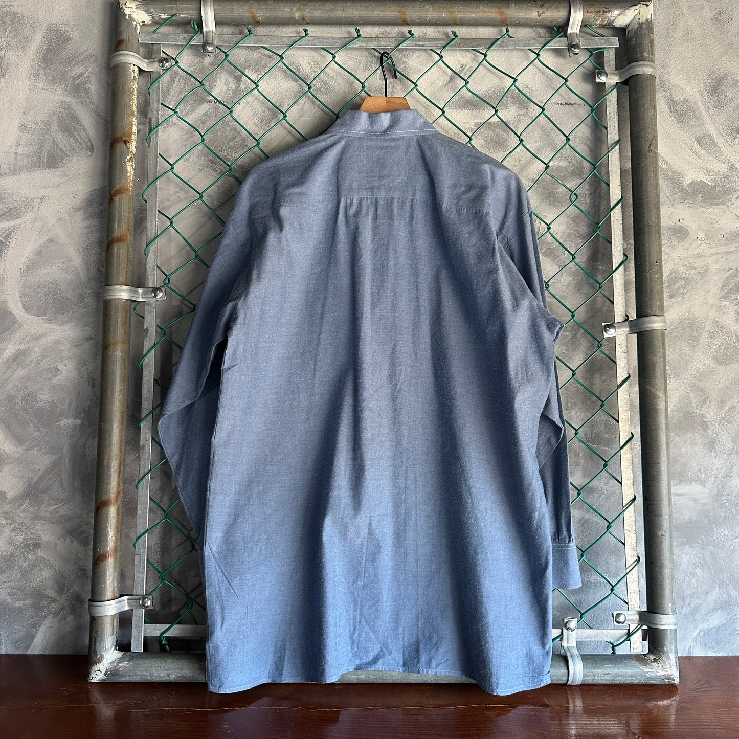 Camisa De Botones Dickies De Hombre Talla L Color Azul Mezclilla Manga Larga Mecanico Workwear Lisa