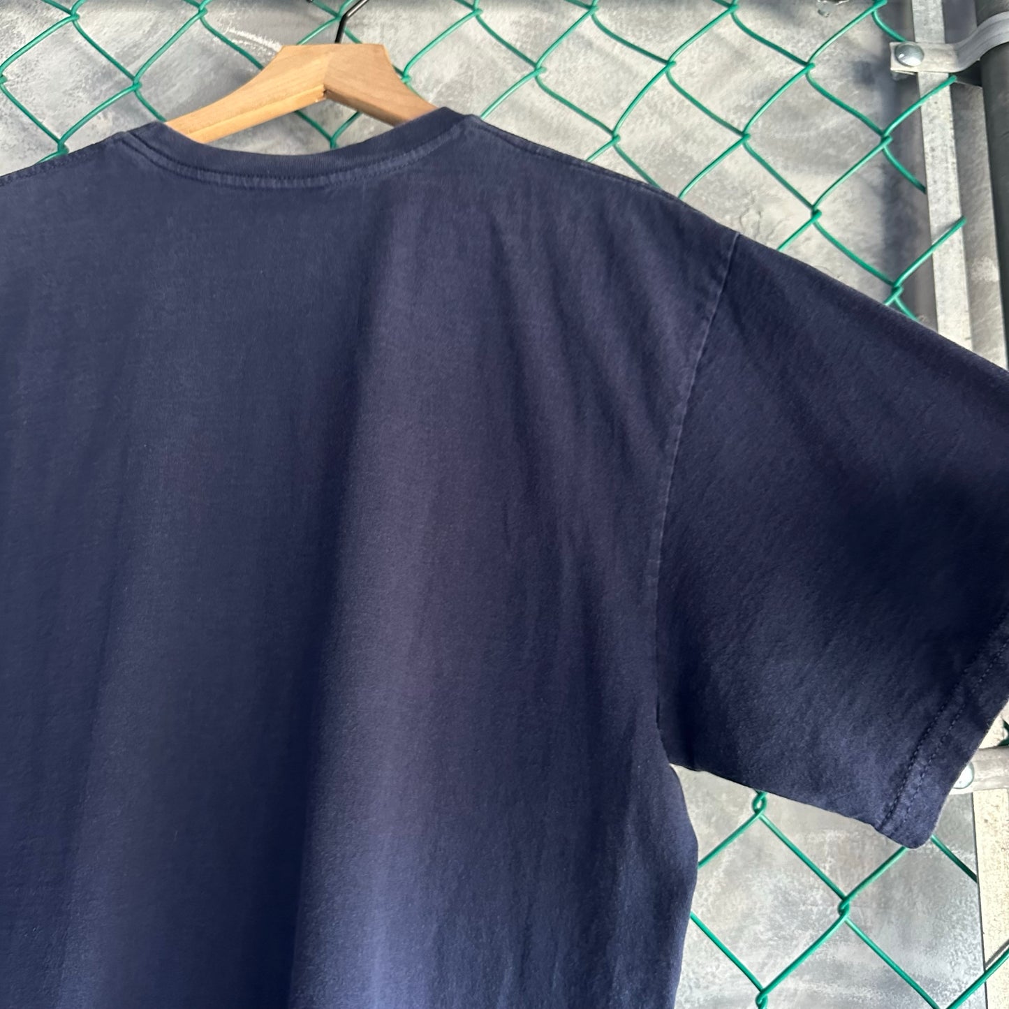 Camisa Vintage Nike De Hombre Talla L Color Azul Desvanecido 2000s Minimalista Basica Deportiva