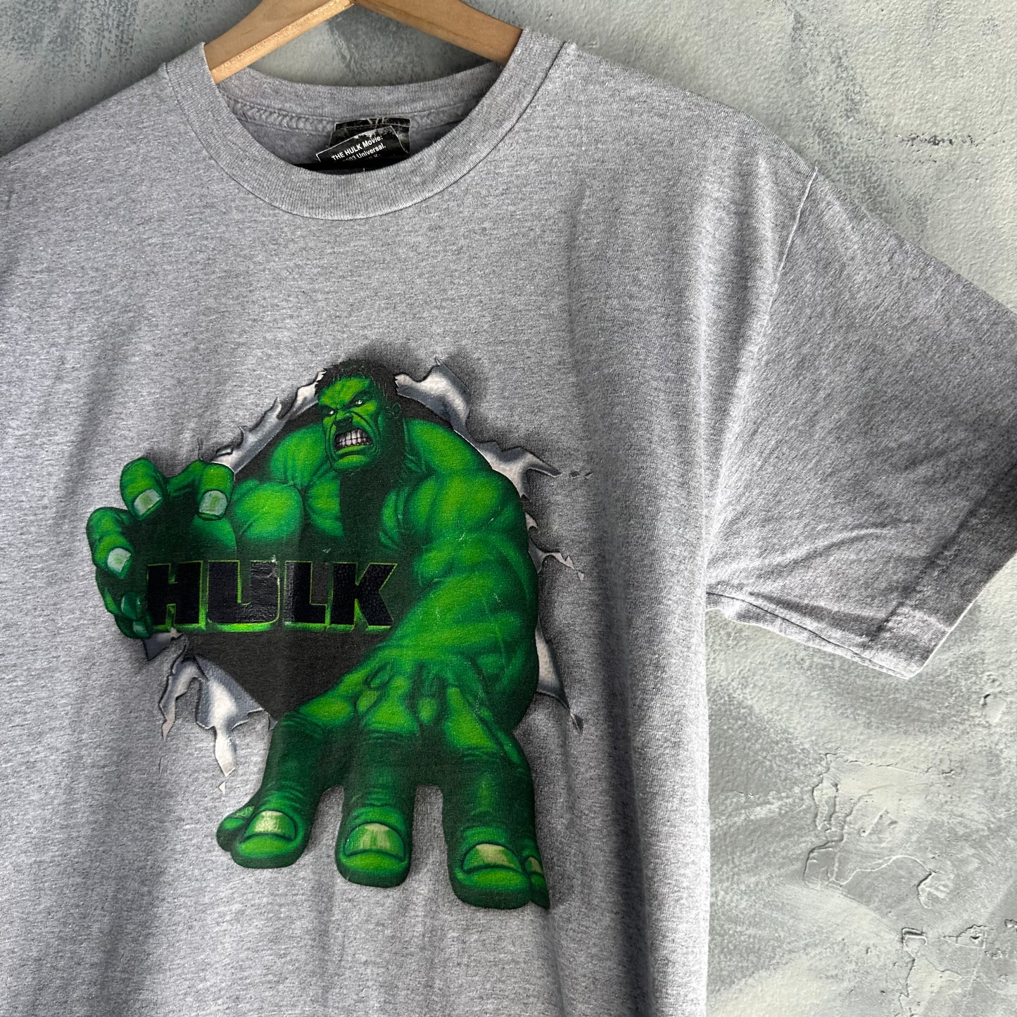 Playera de Hulk para hombre talla S color gris mercancíaoficial
