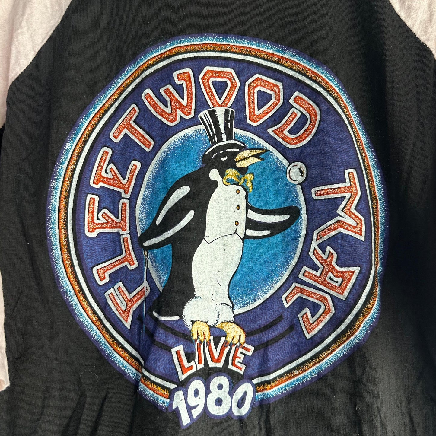 Camisa Vintage de Fleetwood Mac De Hombre Talla L Color Negra Tour 80s Rock Muy Rara