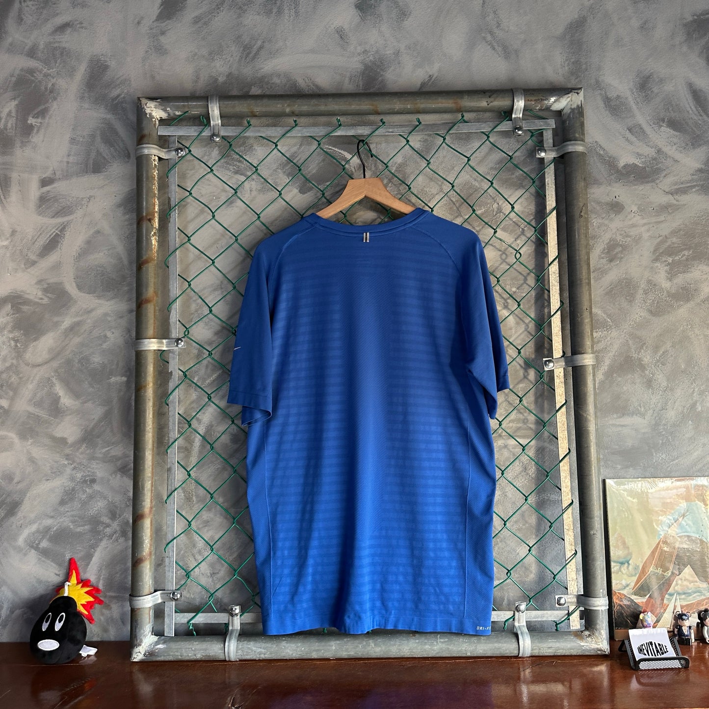 Camisa Nike De Hombre Talla 2XL Color Azul Deportiva De Gimnasio Dri Fit