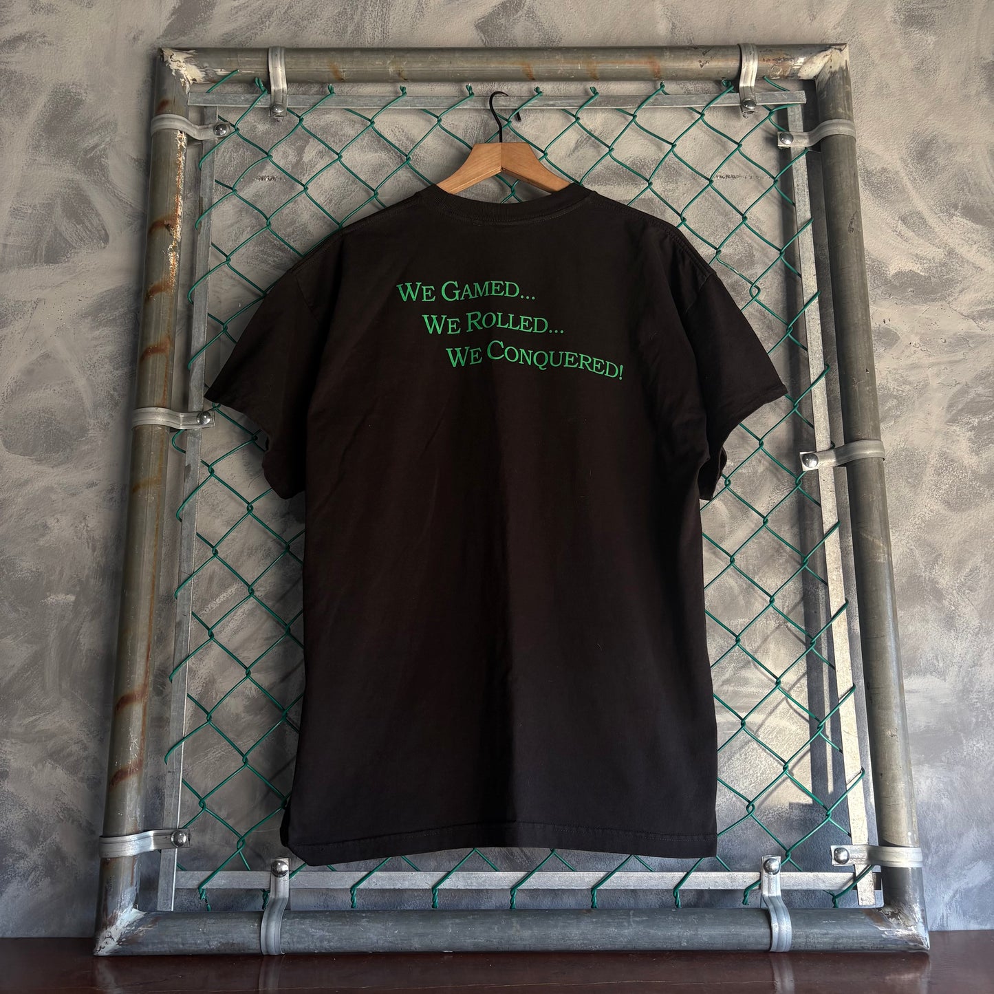 Playera Allance Para Hombre Talla XL Color Negro Emerald Knights Cómics Games