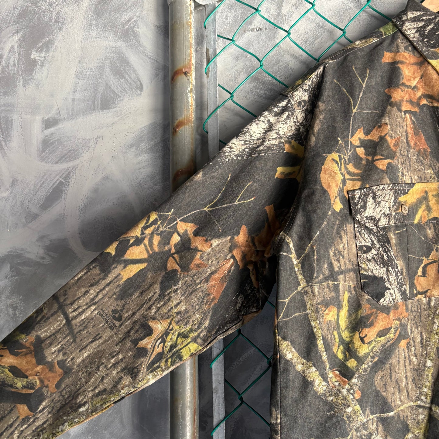 Camisa de Botones Field Staff Para Hombre Talla XL Color Camuflaje Mossy OAK