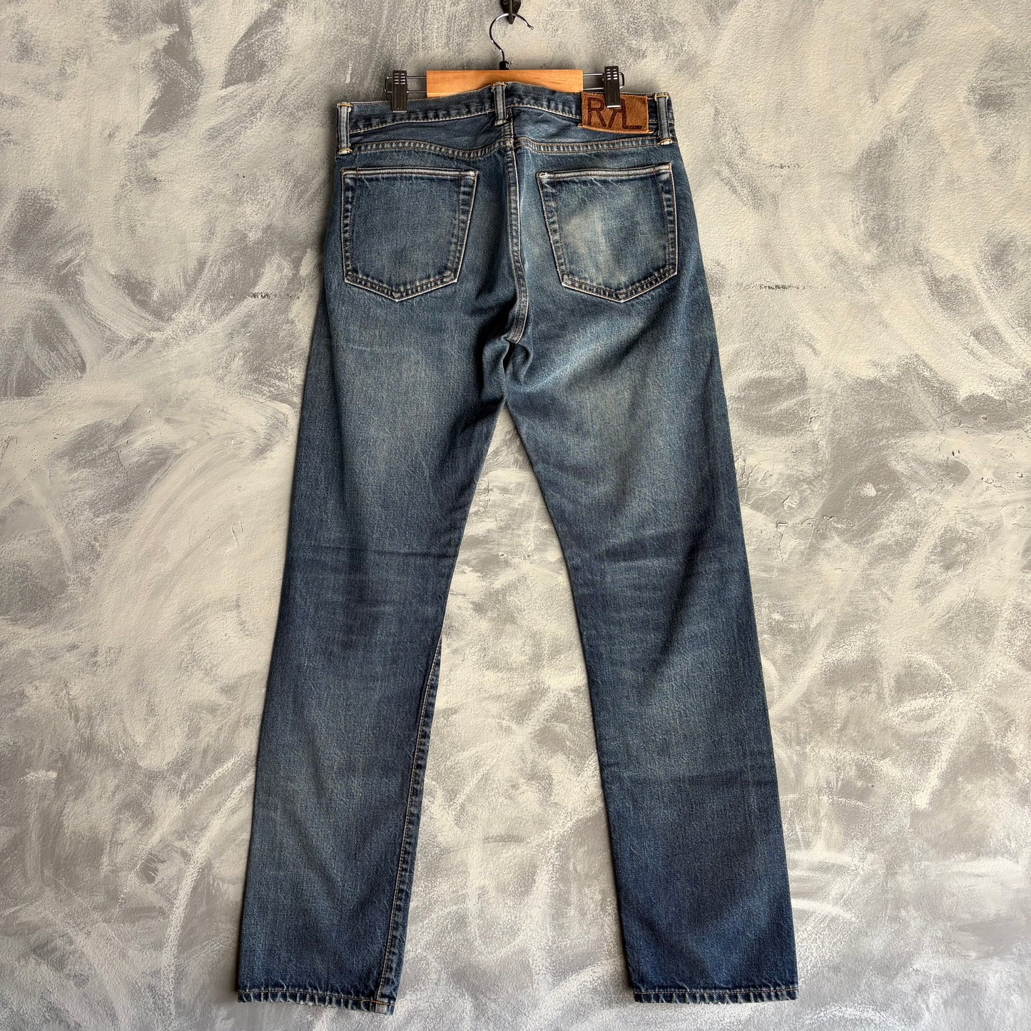 Pantalón Double RL Para Hombre Talla 30x30 De Mezclilla Azul Marino