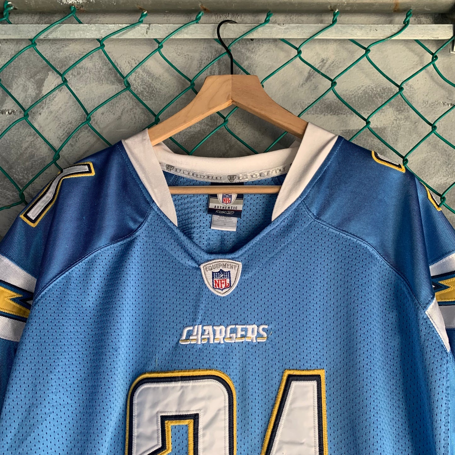 Jersey Reebook Para Hombre Talla 2XL Color Azul San Diego Chargers NFL Tomlinson #21