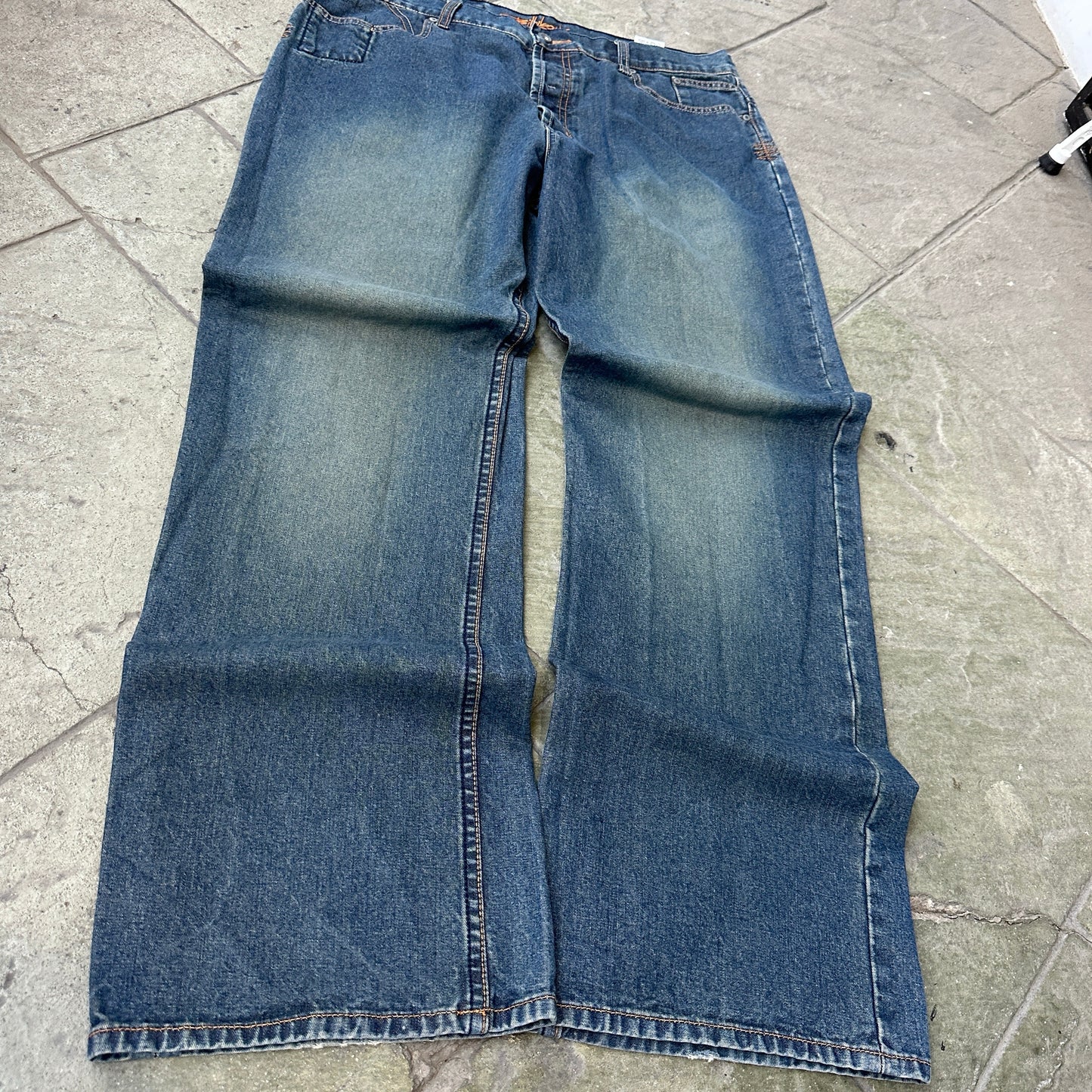 Pantalon Vintage Billabong De Hombre Talla 36x33 Color Azul Desvanecido Baggy Y2K