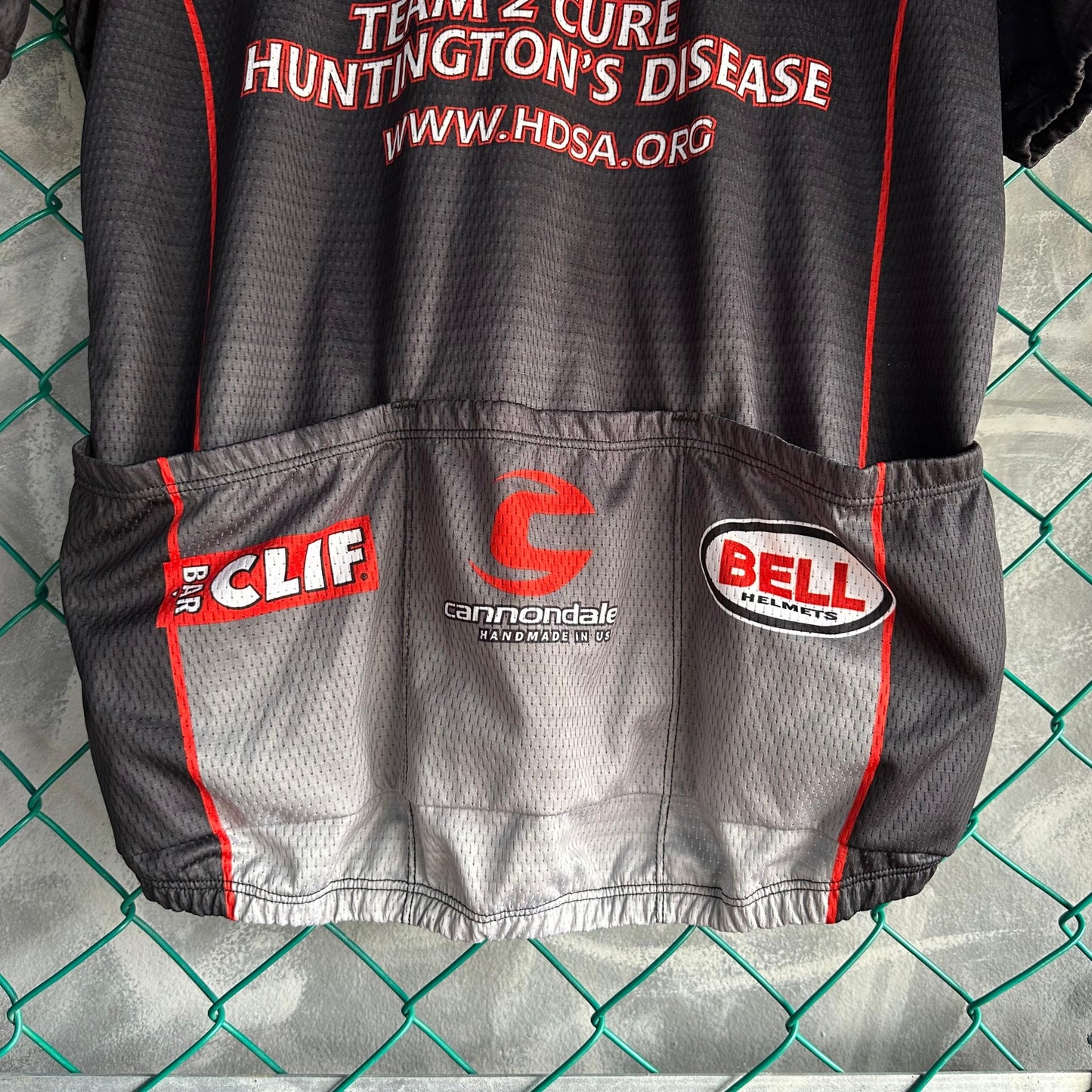 Jersey De Ciclismo Hot Shoppe De Hombre Talla 2XL Color Negro Con Rojo Black Mountain