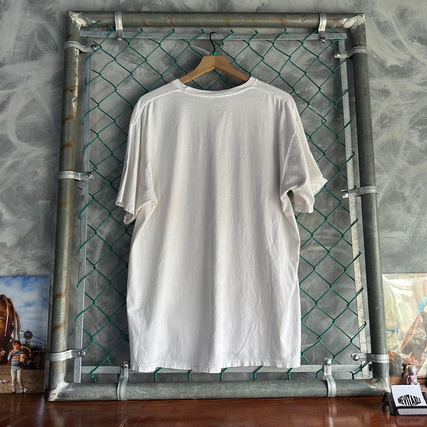 Camisa Stussy De Hombre Talla XL Color Blanco Manga Corta Big Logo