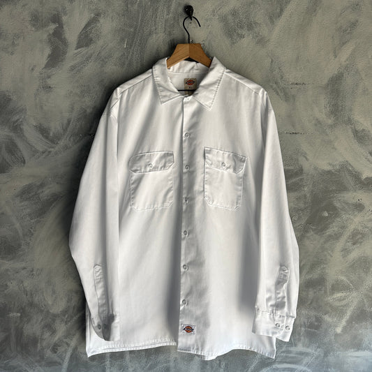 Camisa De Botones Dickies De Hombre Manga Larga Mecanico