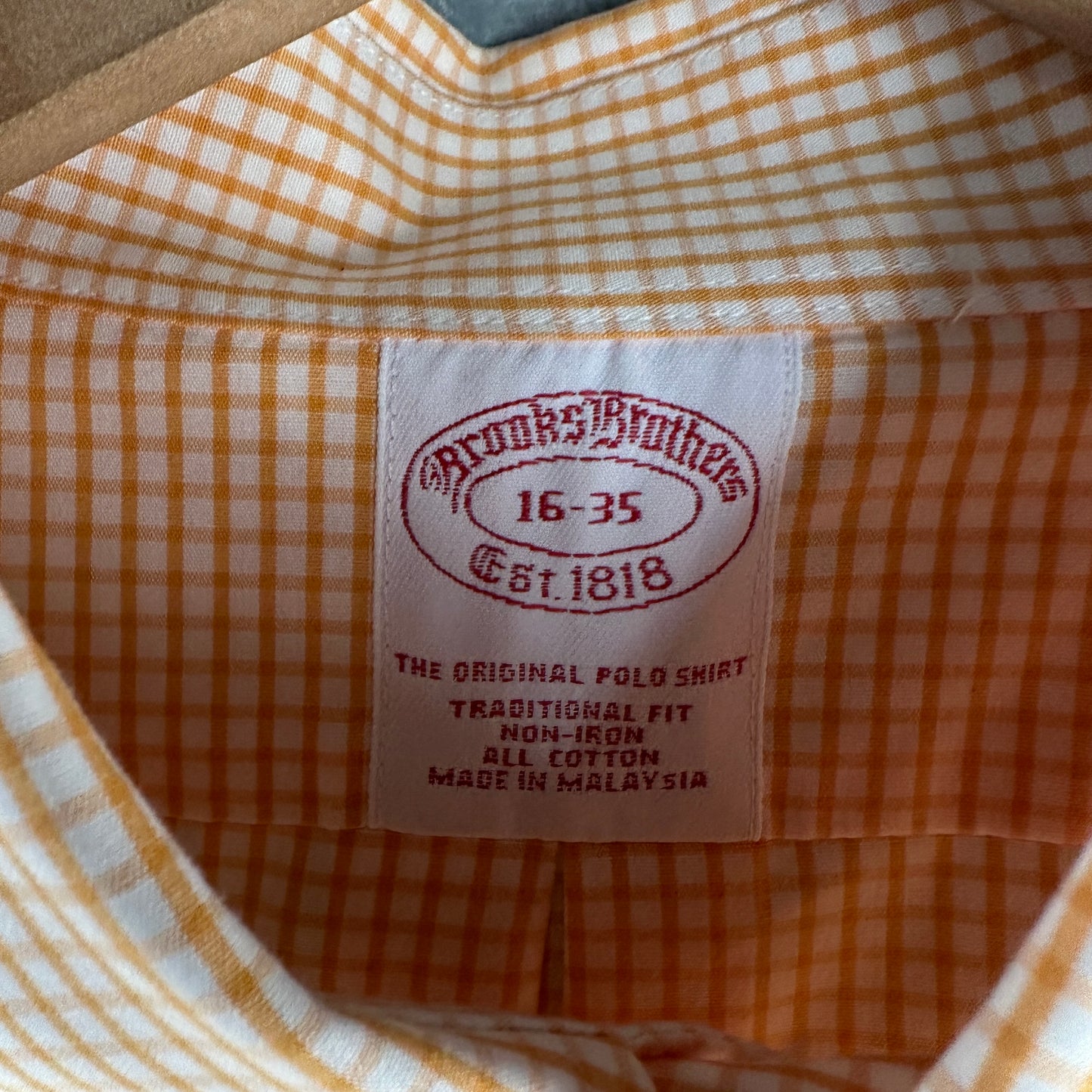 Camisa De Botones Brooks Brothers De Hombre 16-35