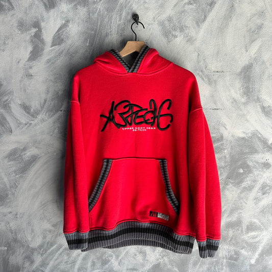 Hoodie Vintage Y2K AB Tech De Hombre Boxy Hiking